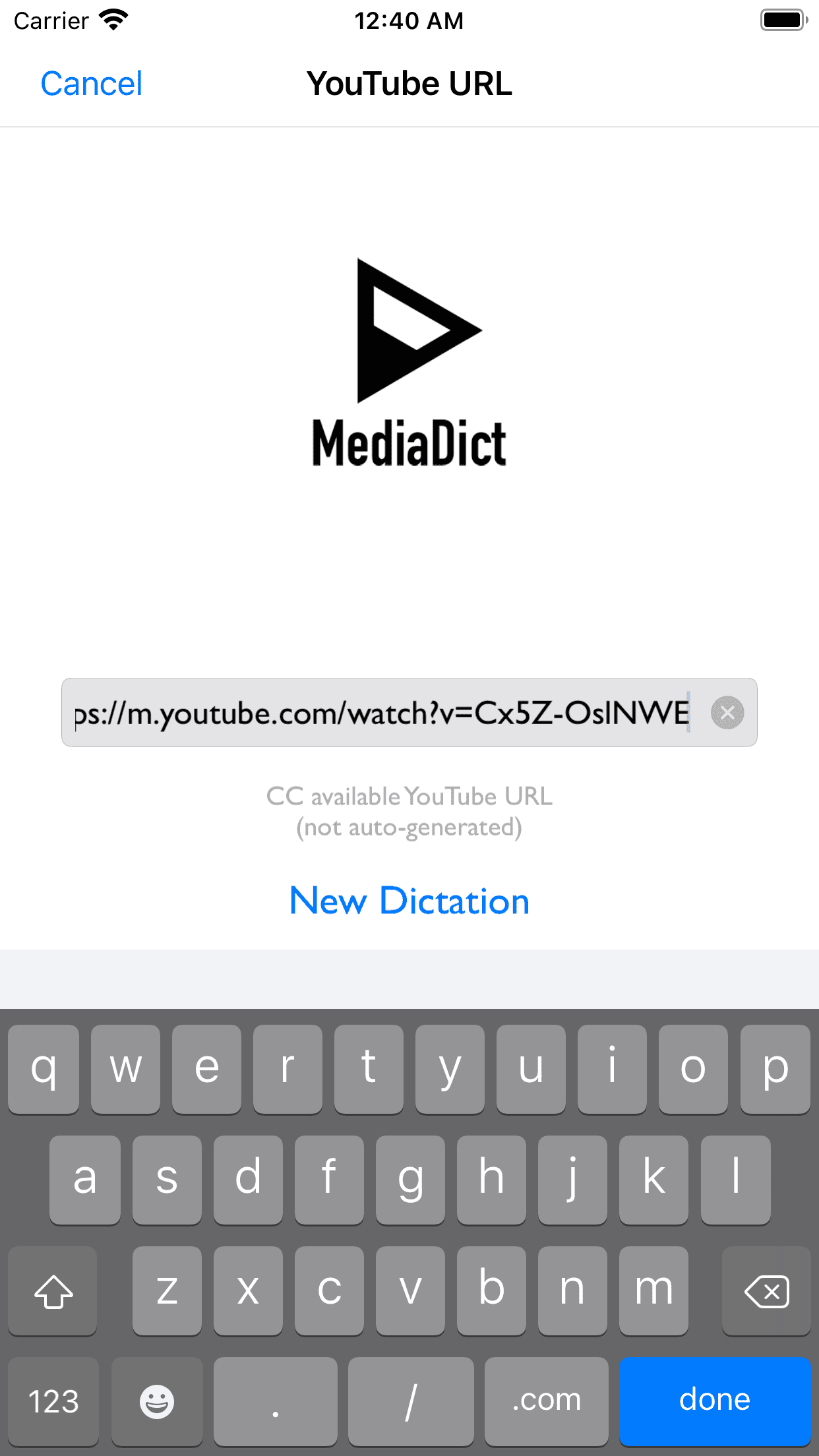 YouTube URL